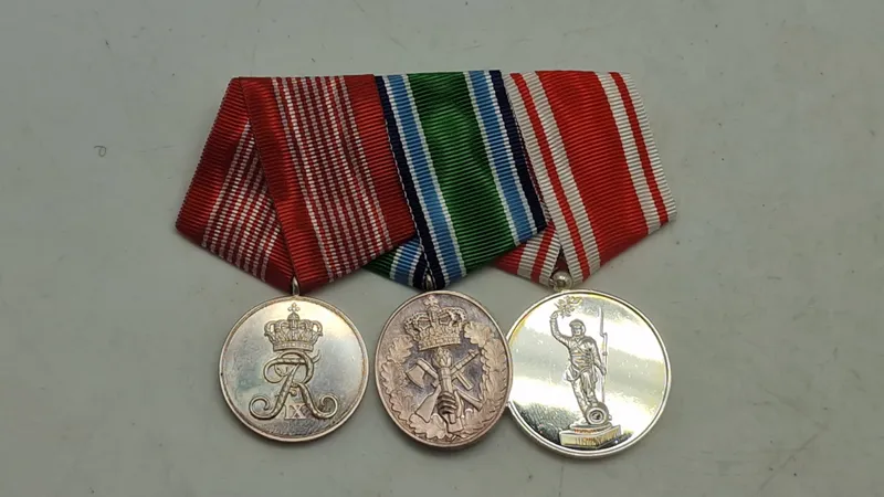 Dansk medaljespange Sterligsølv 