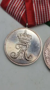 Dansk medaljespange Sterligsølv 