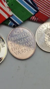 Dansk medaljespange Sterligsølv 
