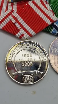Dansk medaljespange Sterligsølv 