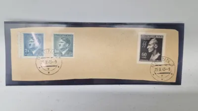 Tysk WW2 frankering, original 