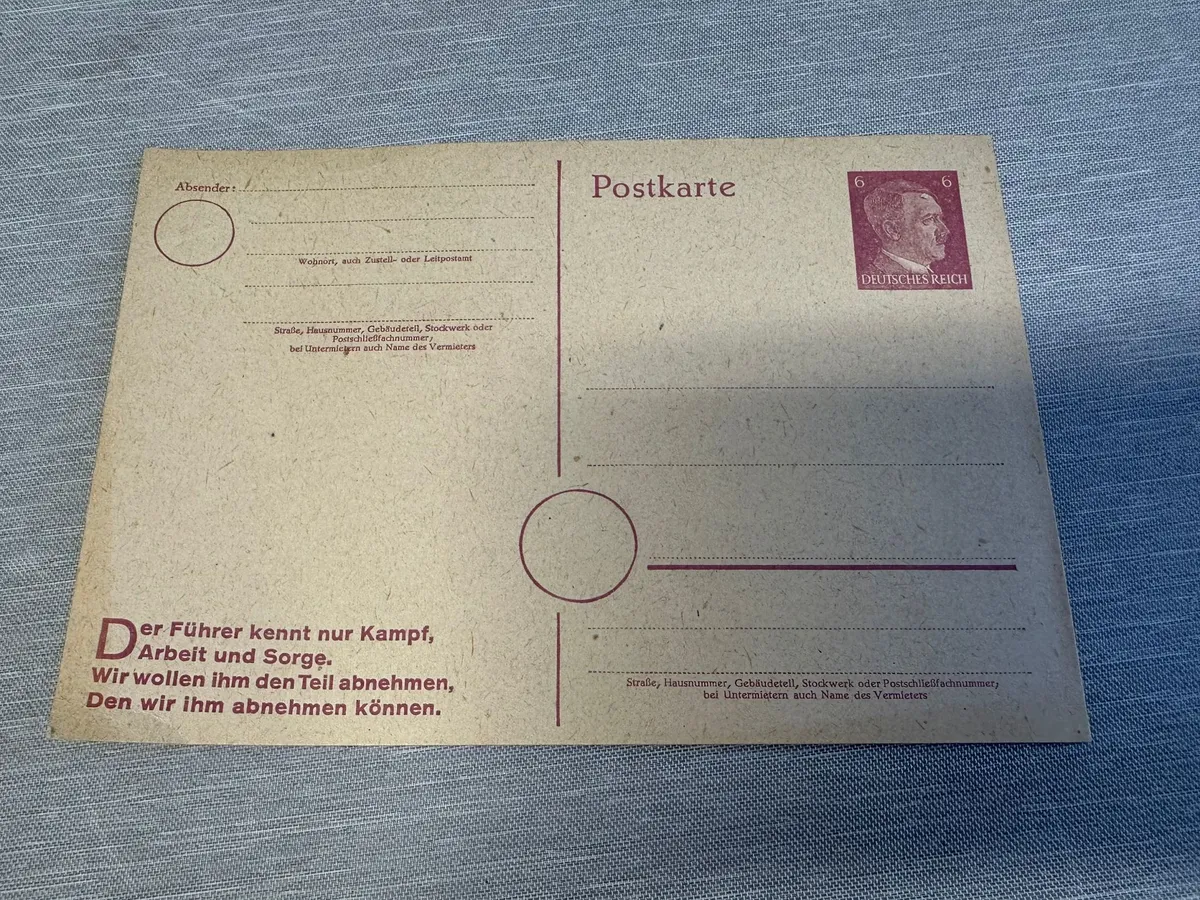 Originalt Tysk WW2 postkort