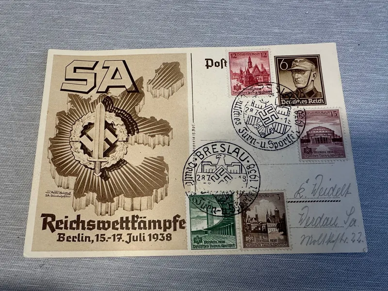 Originalt Tysk WW2 postkort