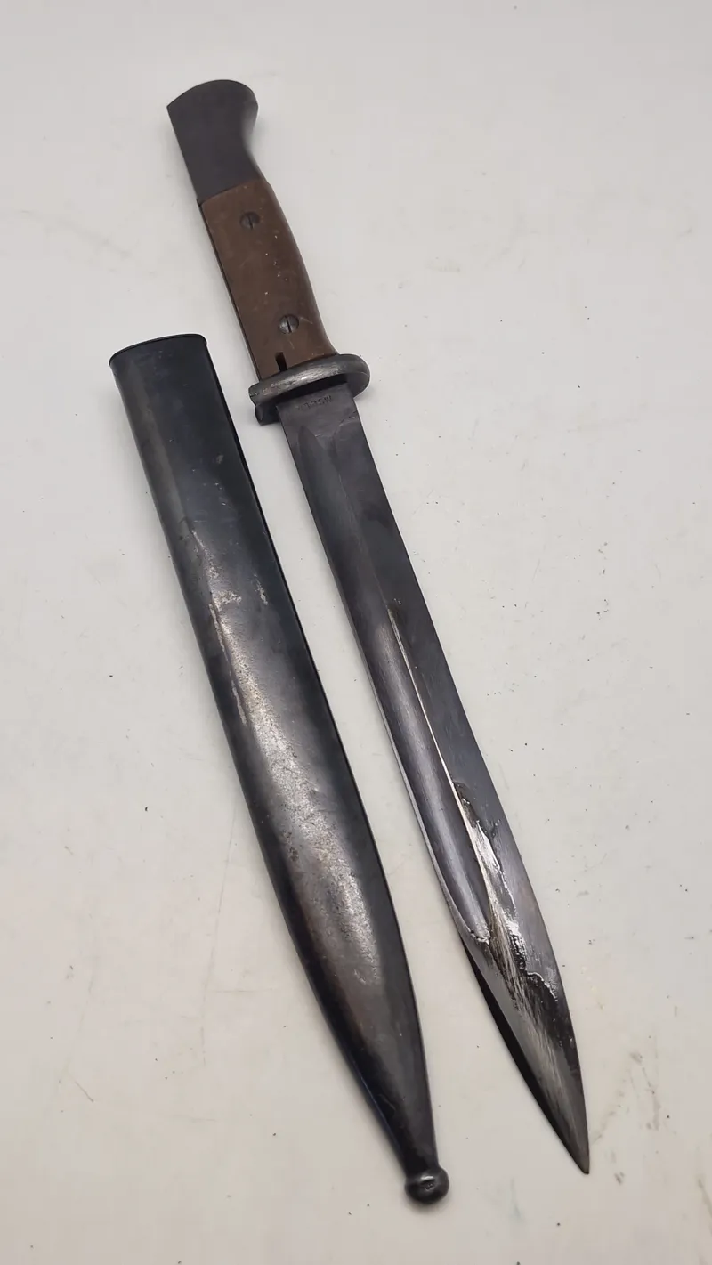 Tysk K98 bajonet, original 