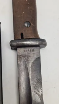 Tysk K98 bajonet, original 