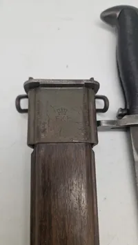 US WW2 garandbajonet, brugt i Dk 