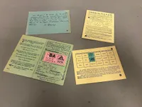 Samling originale Tyske papirer WW2