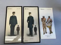 C. L. Seifert Danske uniformer i ramme, 23,5 x 52 cm