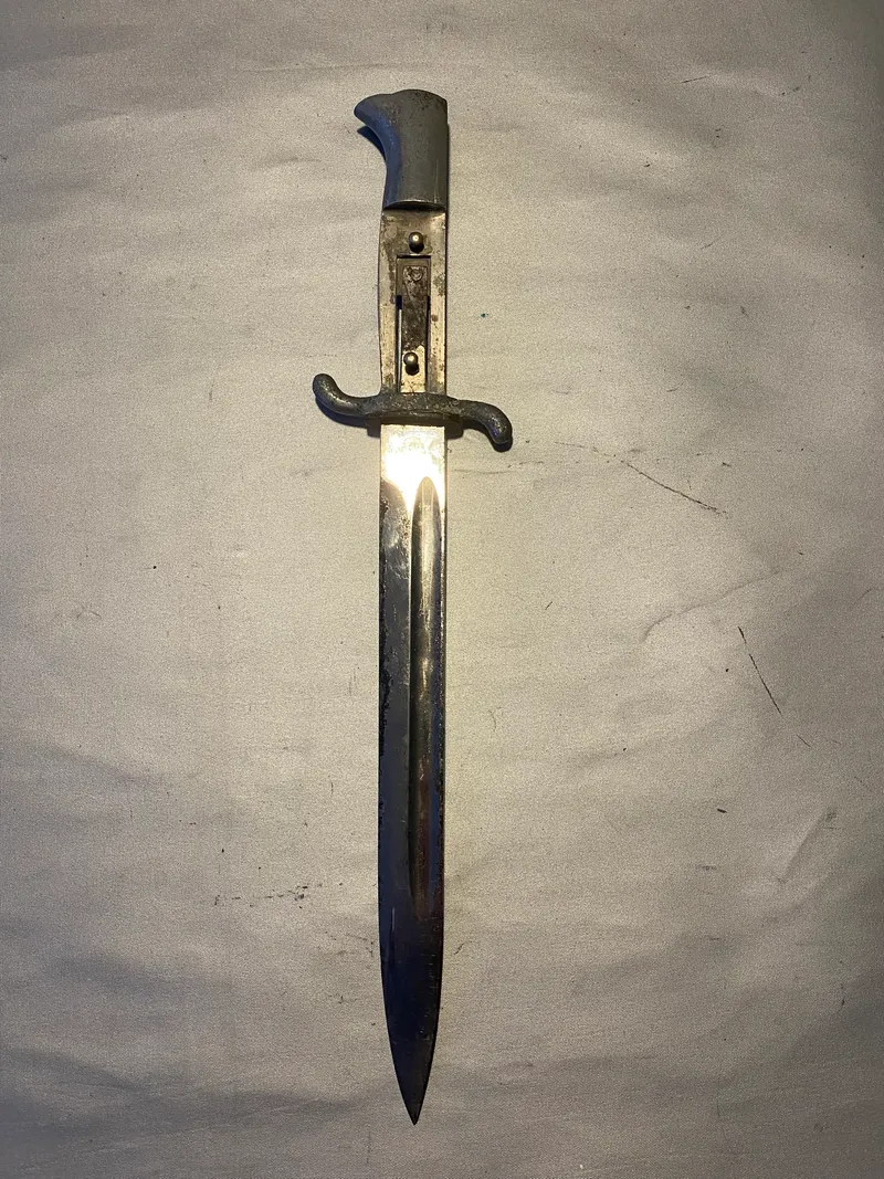 Original tysk brand  udgangsbajonet - ww2 til restaurering