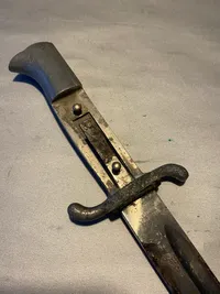 Original tysk brand  udgangsbajonet - ww2 til restaurering
