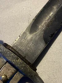 Original tysk brand  udgangsbajonet - ww2 til restaurering