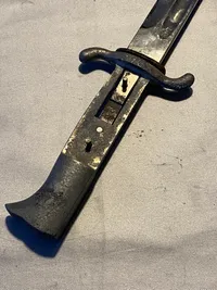 Original tysk brand  udgangsbajonet - ww2 til restaurering