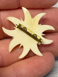 Original ww2 Edelweis broche