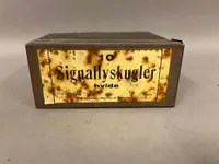 Sjælden Dansk signal kugle æske