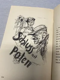 Sjælden original tysk bog fra 1939 “Sluss mit Polen” (slut med Polen)