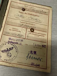 Originalt Tysk Wehrpass
