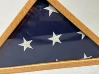 Originalt amerikansk kisteflag Cuffinflag, givet til en veterans efterladte ved begravelsen, og gemt som et patriotisk symbol