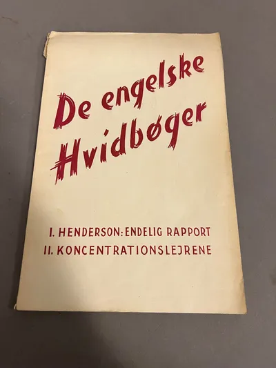 Samtidigt originalt WW2 hæfte