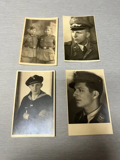 originale Tyske WW2 portrætfoto A5 størelse