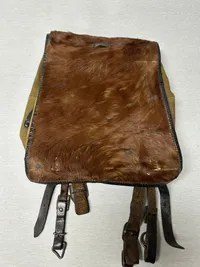 WW2 German M39 "PONY FUR" ARMY BACKPACK - tornister - with straps Ostsee !!! 1942 dateret