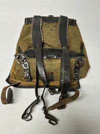 WW2 German M39 "PONY FUR" ARMY BACKPACK - tornister - with straps Ostsee !!! 1942 dateret