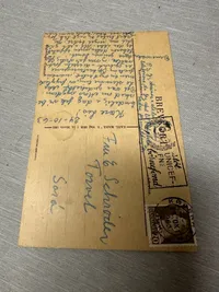 Originalt postkort med Karl Marx