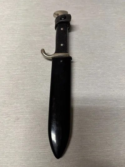 Original Mint Tysk WW2 Deutsches Jungvolk Fahrtenmesser som HJ men uden mærke