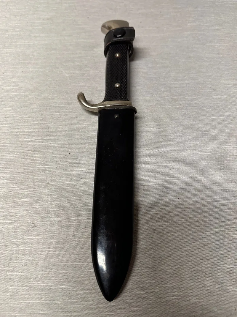 Original Mint Tysk WW2 Deutsches Jungvolk Fahrtenmesser som HJ men uden mærke