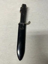 Original Mint Tysk WW2 Deutsches Jungvolk Fahrtenmesser som HJ men uden mærke