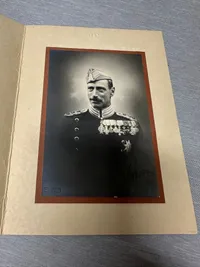 Originalt Signeret foto af Christian X, dateret april 1933