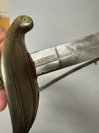 Original Dansk 1858 officerssabel