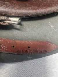 Tysk M42 hjelm, skal original, har været brugt i Norge efter krigen