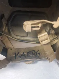 Original sjælden komplet taktisk hjelm brugt i Irak krigen