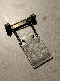 Originalt Georg Jensen kongemærke af sterlingsølv