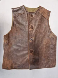 Original Engels WW2 lædervest for motorordonans