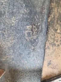 Original tysk feltspade - ww2 hylster Postwar???