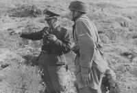 Tysk Fallschirmjager M38 hjelm med cover, Vanvittig god repro