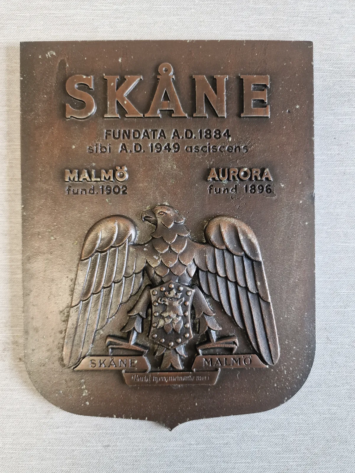 Skåne plakette af bronze