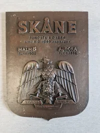 Skåne plakette af bronze