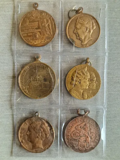 Samling medaljer Holland 6 stk. minde medaljer