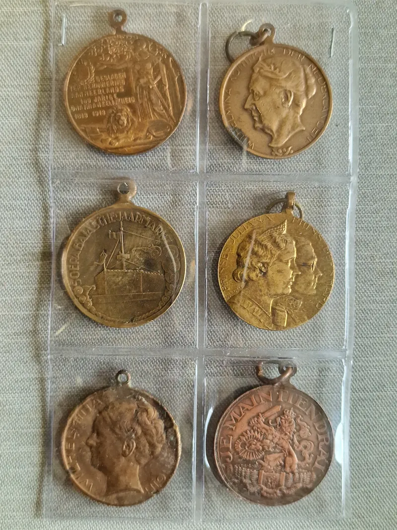 Samling medaljer Holland 6 stk. minde medaljer