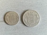 2 originale danske sølvmønter