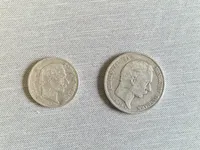 2 originale danske sølvmønter