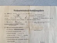 Originalt dokument - Reicharbeitsdienst