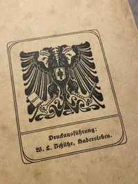 Original tysk WWI bog