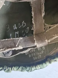 Original russisk hjelm - kommer fra fronten i Ukraine isat originale deaktiverede patroner
