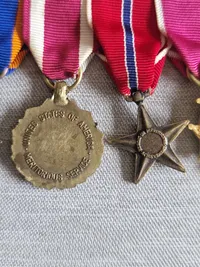 Original amerikansk medalje bar - miniature