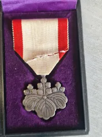 Original japansk Order of the Rising Sun 8th Class. med æske - ww2