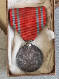 Original japansk røde kors medalje med æske - ww2