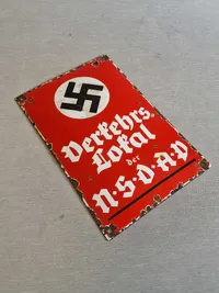 Tysk ww2 skilt - originalt???